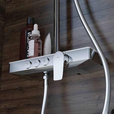 Душевая стойка IDDIS Shelfy SHESB3Bi06 хром