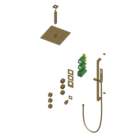 Душевой комплект Timo Selene SX-2229/17SM золото матовое