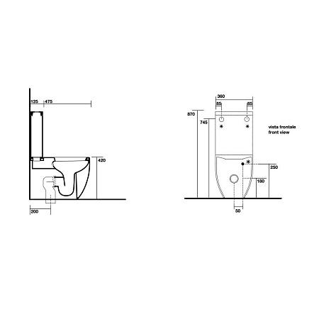 Унитаз-компакт Kerasan Flo 311701 белый