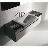 Тумба с раковиной Kerasan Inka 911102 120 белый глянцевый