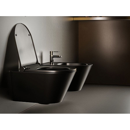 Биде подвесное Boheme Avva 974-B черный матовый