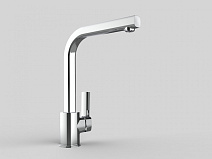 Смеситель GPD Pedra MTE160 для кухонной мойки, хром