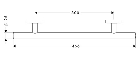 Поручень Hansgrohe Logis 40513000 хром