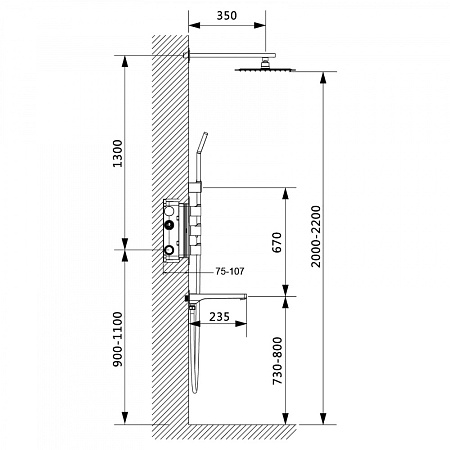 Душевой комплект Timo Petruma SX-5149/03SM черный