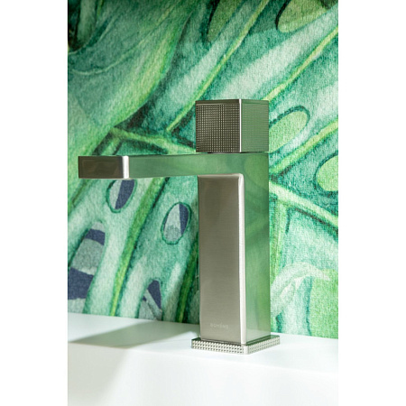 Смеситель Boheme Quad 159-NB для раковины, автоматический, никель брашированный