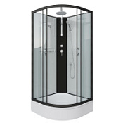 Душевая кабина Niagara Classic NG-6702-14BKT 100x100x210 стекло прозрачное/профиль черный