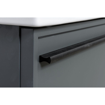 Тумба с раковиной La Fenice Elba FNC-01-ELB-G-100 Grigio, столешница Black Olive Light Lappato