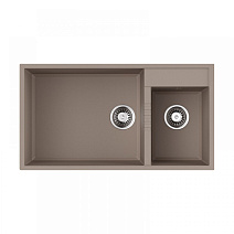 Кухонная мойка Omoikiri Tedori 85-2-U-SA 85х46.5 бежевый