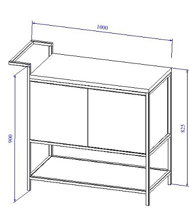 Мебель для ванной Cersanit Botanique 63015 100 зелёный
