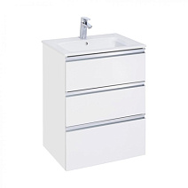 Тумба с раковиной Roca The Gap A857404806 60 три ящика,белый глянец
