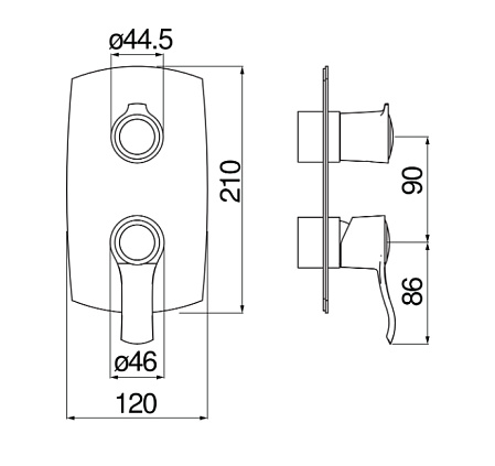 Смеситель Nobili Sofi WE81102/SIGDP для душа, золото