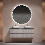 Мебель для ванной со столешницей Sancos Snob T 160 SNT80SM+TT160A1X Doha Soft/Black Sky