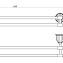 Полотенцедержатель двойной RUSH Socotra ST12532 хром - фото 1