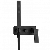 Смеситель IB Rubinetterie Wave EWA313NP для ванны и душа, черный матовый