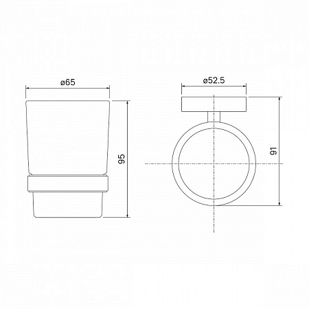 Держатель для стаканов IDDIS Sena SENSSG1i45 хром