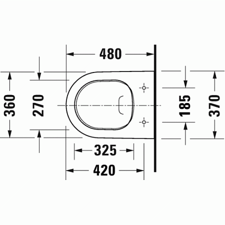 Унитаз подвесной Duravit D-Neo 45870900A1 с сиденьем микролифт, белый