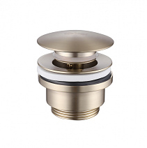 Донный клапан ABBER AF0011G без перелива, золото матовое