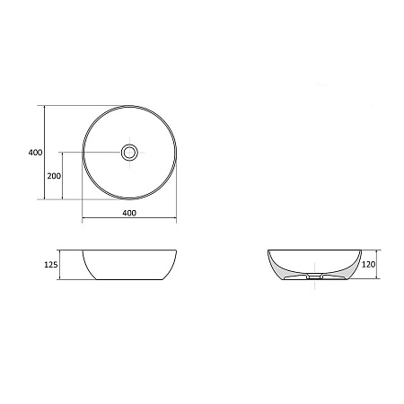 Раковина Ravak UNI 400 B SLIM XJX01140003