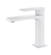 Смеситель AQG Alpha 01ALP100BL для раковины, белый матовый