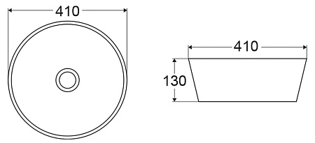 Раковина накладная BelBagno BB1315-H301 41x41x13 черный матовый