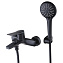 Смеситель Lemark Bronx LM3714BL для  ванны с душем, черный