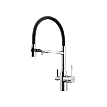 Смеситель для кухонной мойки Sancos Garda SC4009CH хром/черный