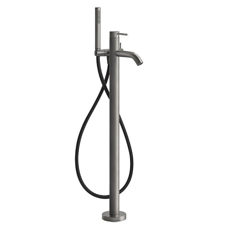 Смеситель для ванны Gessi 316 54028.239 напольный, шлифованная сталь