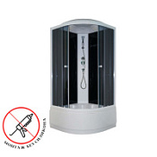Душевая кабина Parly EC1021 100x100x215 черный/белый Душевая кабина Parly EC1021 100x100x215 черный/белый