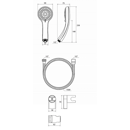 Комплект для ванной комнаты Ravak Set Neo 70508017