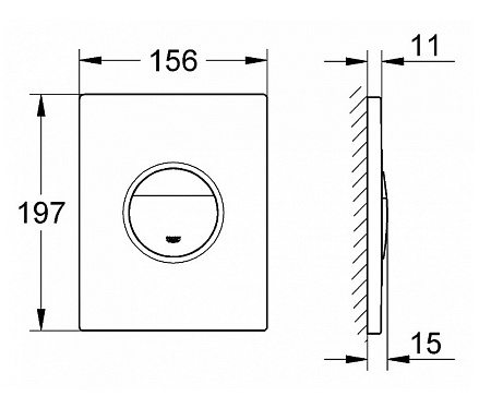 Кнопка смыва Grohe Nova Cosmopolitan 38765000 хром