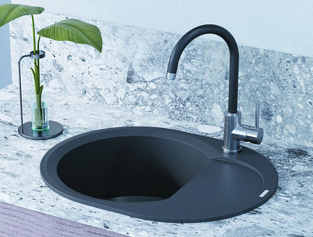 Кухонная мойка Omoikiri Sakaime 60E-BL 60х47 чёрный