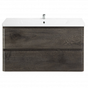 Тумба с раковиной BelBagno Albano ALBANO-CER-1050-2C-SO-RN 105 подвесная, Robere Nature Grigi