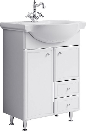 Тумба с раковиной Aqwella Барселона Люкс Ba-L.01.06 65 белый
