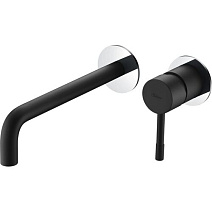 Смеситель Boheme Uno 465-BCR для раковины, черный/хром