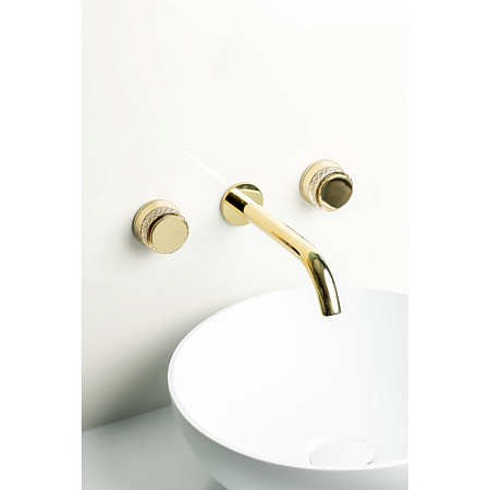Смеситель Boheme Aura 152-2-G-A для раковины, золото