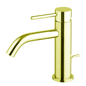 Смеситель Fima Carlo Frattini Spilllo Up F3031XSOS для раковины, брашированное золото