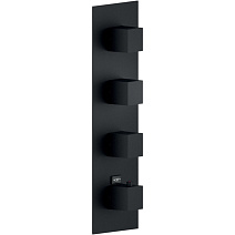 Термостат Nobili Seven WE00104/QBM для ванны с душем, черный матовый