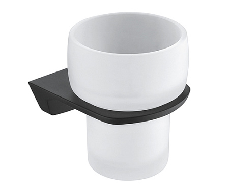 Стакан WasserKRAFT Elbe K-7228 черный/матовое стекло