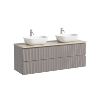 Тумба с раковиной и столешницей Sancos Snob T 140 SNT70SM+TT140A2X Doha Soft/Kreman