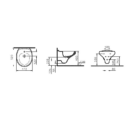 Биде подвесное VitrA Istanbul 4516B403-1599