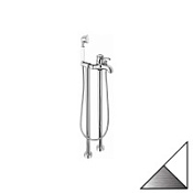 Смеситель Emmevi Tiffany 600128BC для ванны, белый/хром