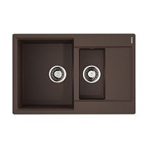 Кухонная мойка Omoikiri Daisen 78-2T-DC 78x51x23 темный шоколад