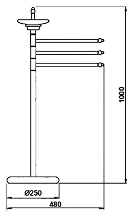 Стойка Bagno & Associati Canova CA61451 CR