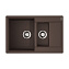 Кухонная мойка Omoikiri Daisen 78-2T-DC 78x51x23 темный шоколад