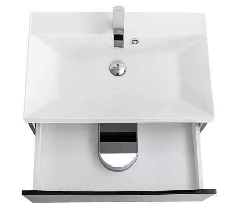Тумба с раковиной BelBagno Marino MARINO-700-2C-SO-NL-P 70 nero lucido