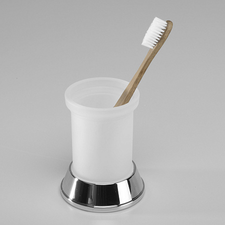 Стакан WasserKRAFT Donau K-2428 для зубных щеток, хром