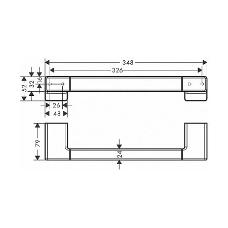 Поручень Hansgrohe AddStoris 41744990 полированное золото