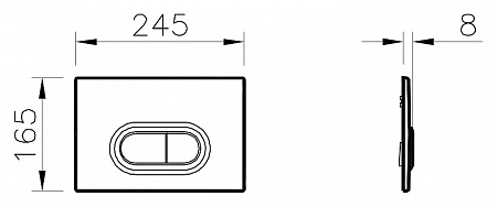 Кнопка смыва VitrA 740-0580 хром
