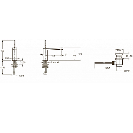 Смеситель Jacob Delafon Composed E73158-TT для раковины титан