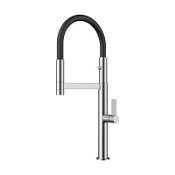 Смеситель Omoikiri Osaka-BN-BL 4994331 для кухонной мойки, нержавеющая сталь/черный